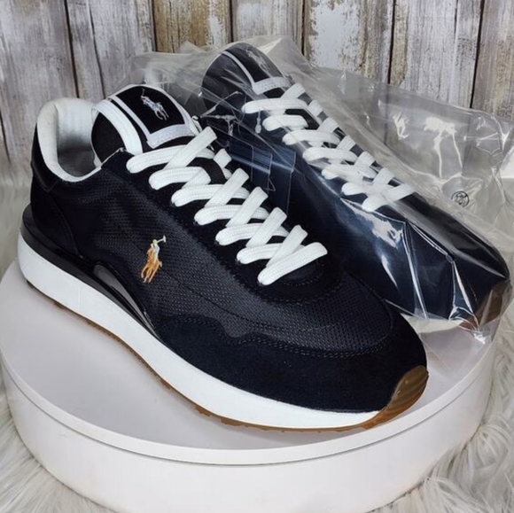 Polo Ralph Lauren Train 89 Suede-Paneled Sneakers US Mens Size 9 NIB - Picture 6 of 10